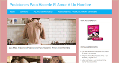 Desktop Screenshot of posicionesparahacerleelamoraunhombre.com